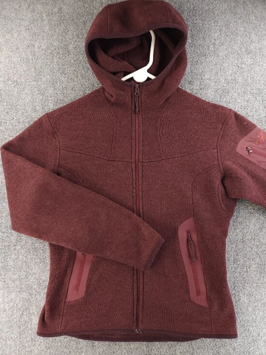 Arc'teryx Jackets & Blazers - Arc'teryx POLARTEC Fleece Red Medium Logo Jacket Womens Polyester Outdoors